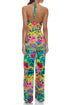 Luli Fama Wild Blooms Halter Jumpsuit