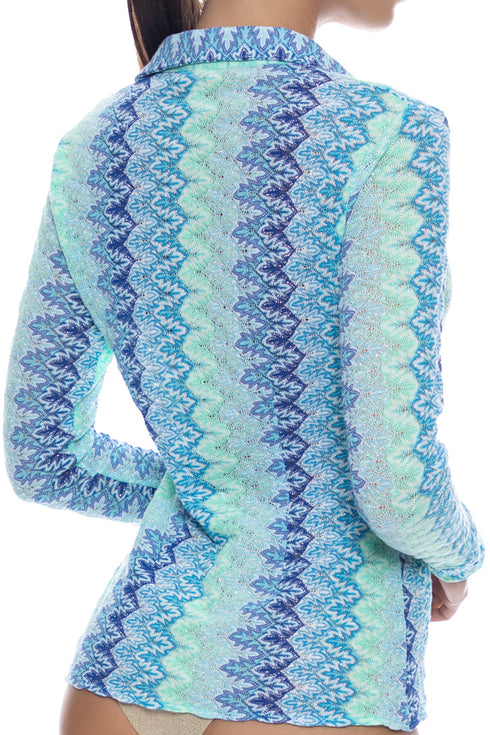 Luli Fama Seven Seas Button Up Top