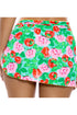 Luli Fama Strawberry Fields Luxe Stitch Sarong Mini Skirt