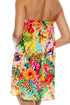 Luli Fama Birds Of Paradise Relaxed Strapless Mini Dress