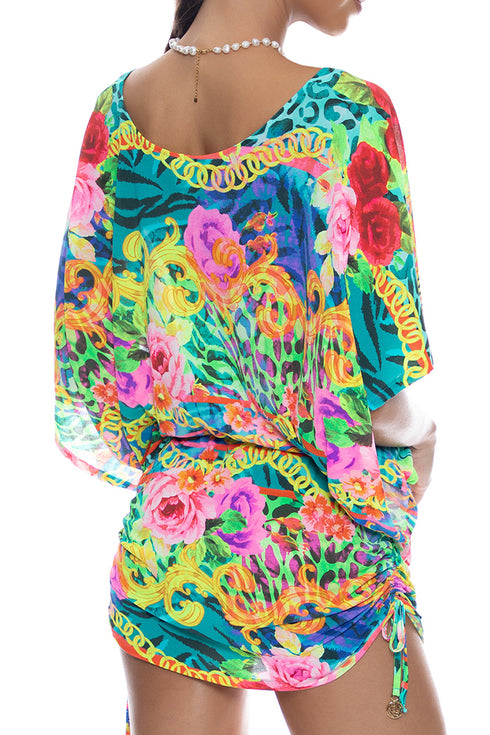 Luli Fama Wild Blooms South Beach Dress