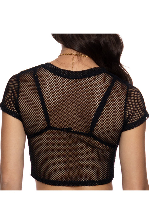 Luli Fama My Net Or Yours Crop Top