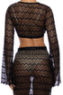 Luli Fama Midnight Currents Long Sleeve Crop Top