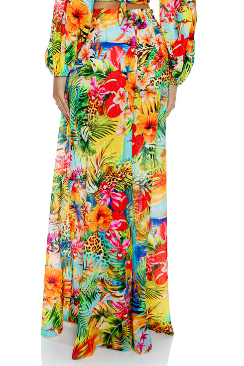 Luli Fama Birds Of Paradise Palazzo Pant