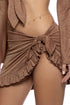 Luli Fama Cosita Buena Ruffle Sarong Mini Skirt