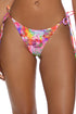 Luli Fama Blooming Spark Seamless Ruched Back Brazilian Tie Side Bottom