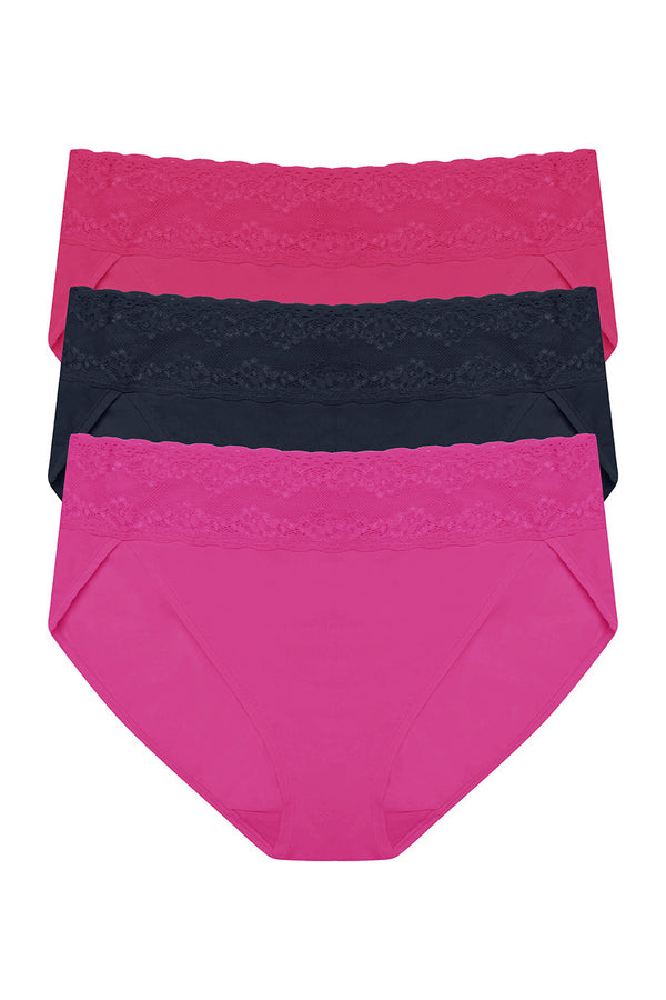 Natori Bliss Perfection One Size French Bikini 3-pack