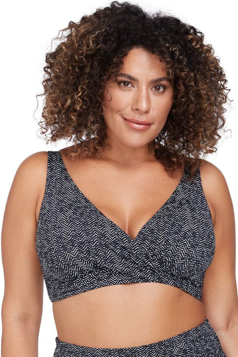 Artesands Zig Zag Cross Frnt Bikini Top