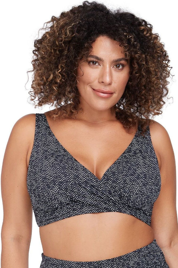 Artesands Zig Zag Cross Frnt Bikini Top