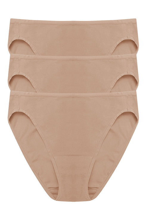 Natori Bliss Bare Cotton Bikini 3-pack