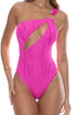 Luli Fama Wave Chaser Asymmetrical Cut Out Ring Bodysuit
