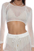 Luli Fama On The Horizon Long Sleeve Crop Top