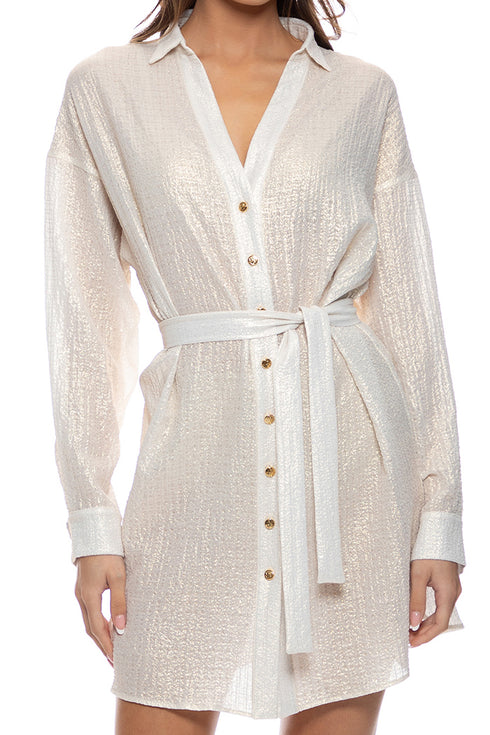 Luli Fama Celestial Tides Blouse Dress