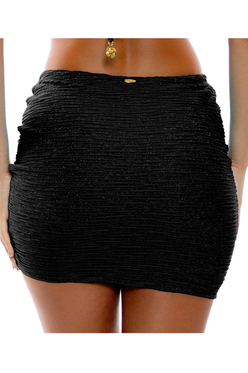 Luli Fama Vibras Scrunch Up Mini Skirt