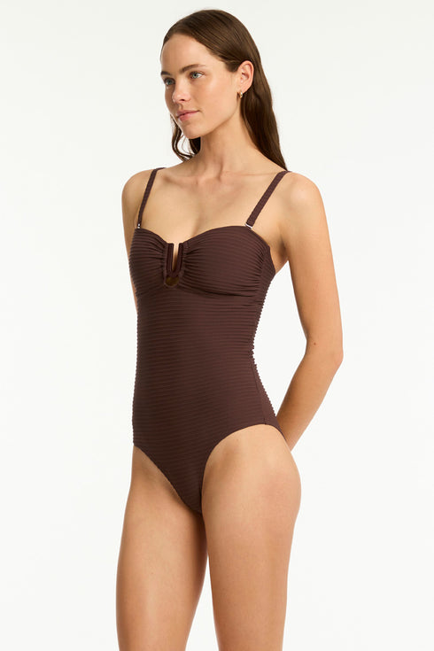 Sea Level Spinnaker U Bar Bandeau One Piece
