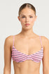 Bond-Eye Be Stripe Gracie Balconette Top
