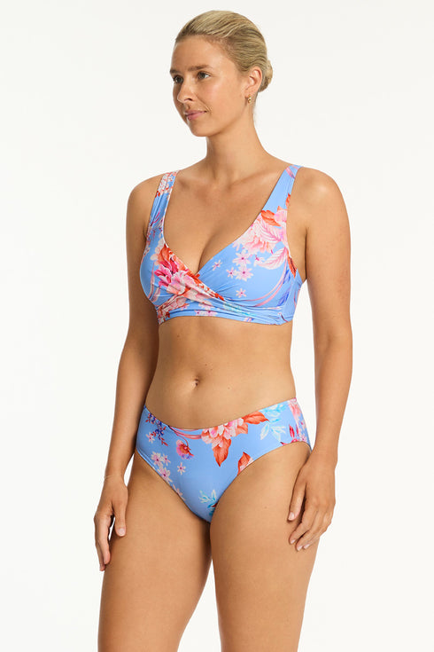 Sea Level Indochine Cross Front Bra Top