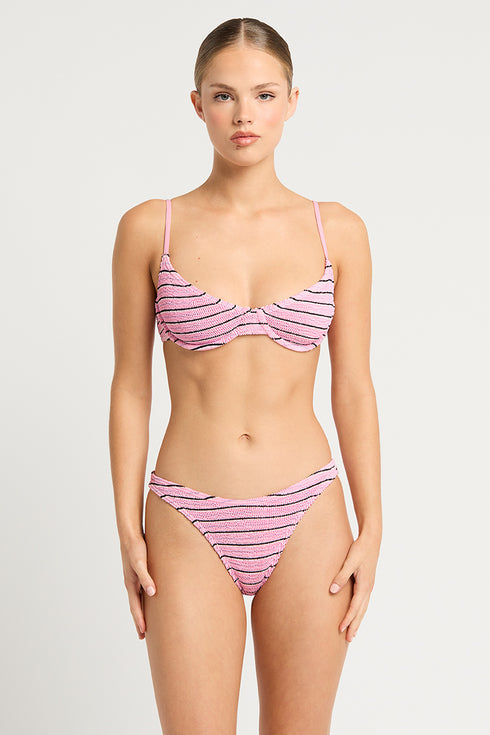 Bond-Eye Be Stripe Gracie Balconette Top