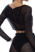 Luli Fama On The Horizon Long Sleeve Crop Top