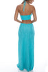 Luli Fama Wave Chaser Double Loop Bandeau Long Dress
