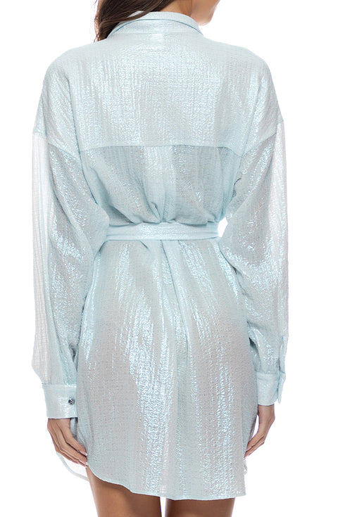 Luli Fama Celestial Tides Blouse Dress