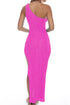 Luli Fama Wave Chaser Asymmetrical Cut Out Maxi Dress
