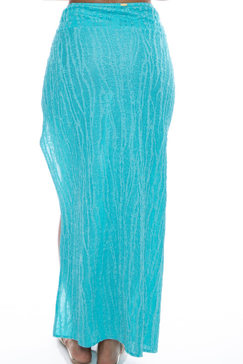 Luli Fama Wave Chaser Twist Front Skirt