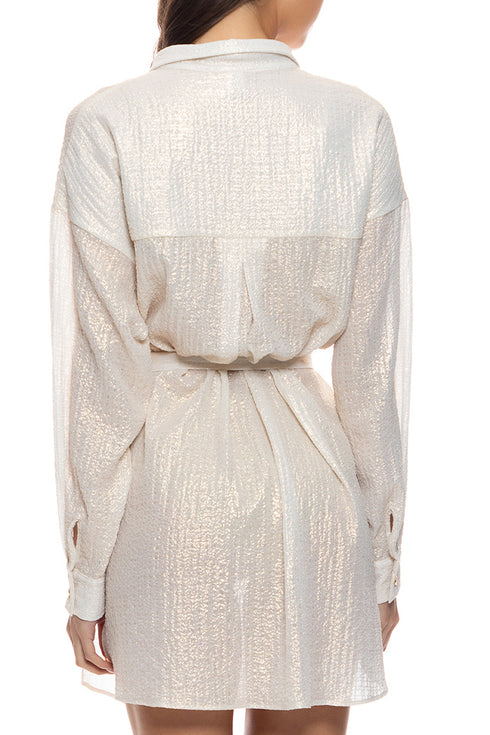 Luli Fama Celestial Tides Blouse Dress