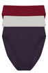 Natori Bliss Bare Cotton High Cut Brief 3-pack