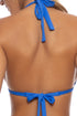 Luli Fama High Tide Knot Link Triangle Halter Top