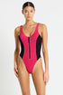 Bond-eye Splice Zip Front One Piece