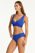 Sea Level Spinnaker Cross Front Bra Top
