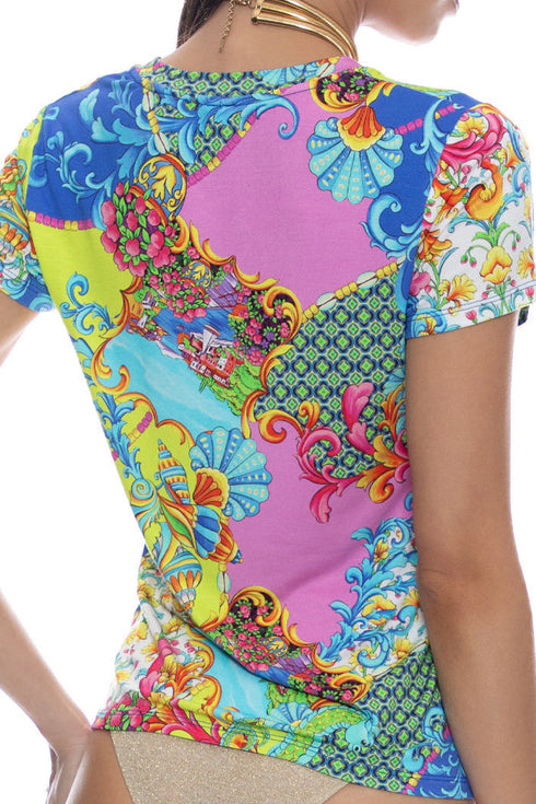 Luli Fama La Costa V Neck T Shirt