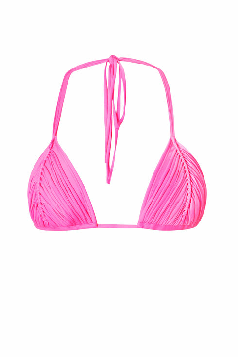 PQ Swim Vivid Pink Isla Tri Top