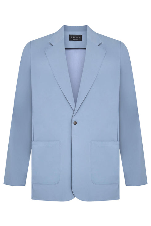 Shan Techno Structured jersey lycra blazer