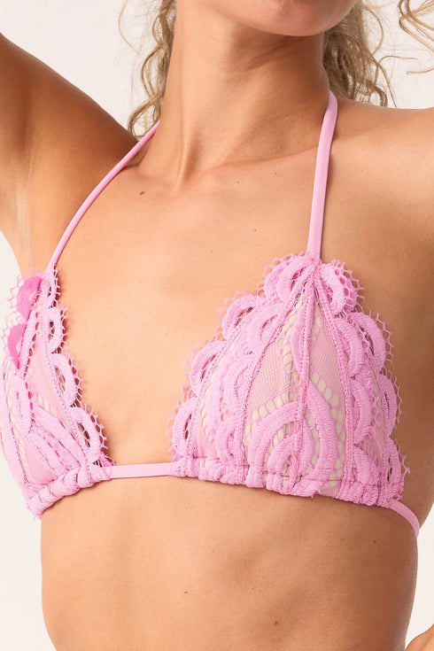 PQ Swim Wisteria Lace Triangle Top