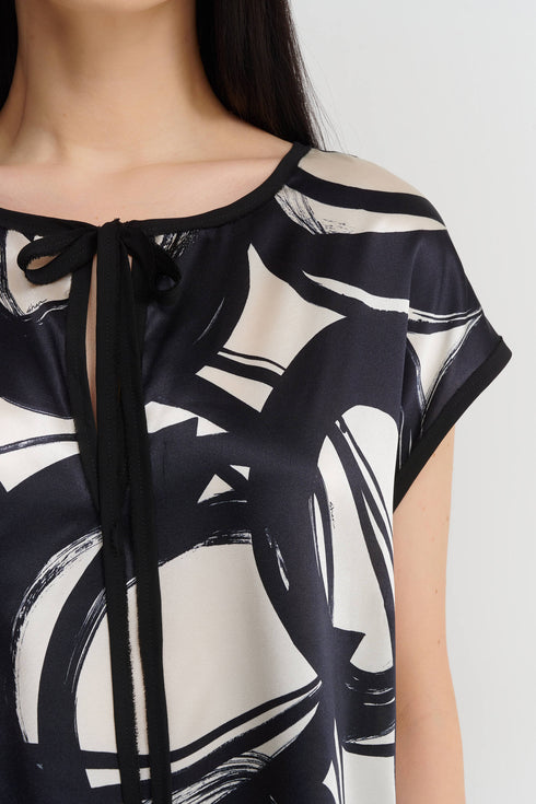 Shan Celine Silk Blouse With Boat Neckline