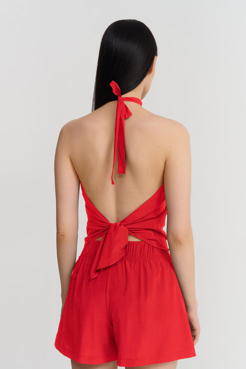 Shan Céline Silk scarf top