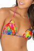 Luli Fama Mundo De Colores Crystallized Wavey Triangle Top