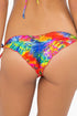 Luli Fama Mundo De Colores Wavey Ruched Back Brazilian Tie Side Bottom