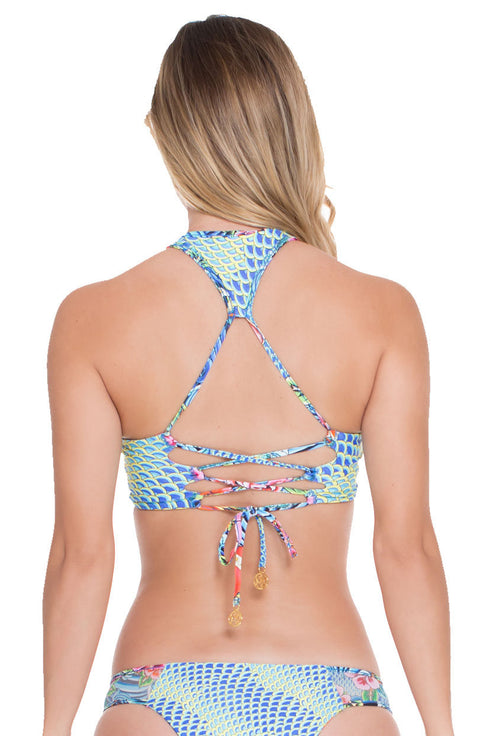 Luli Fama Inked Babe Ink Mesh Reversible Cut Out Top