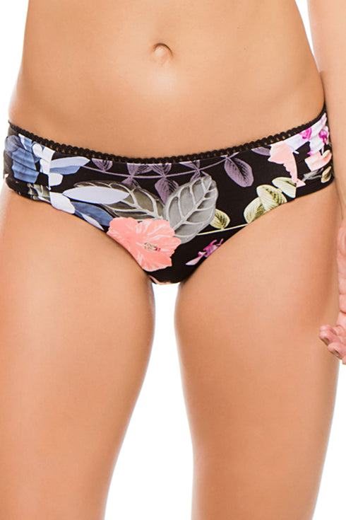 Seafolly Summer Vacay Ruched Side Retro Bikini Bottom