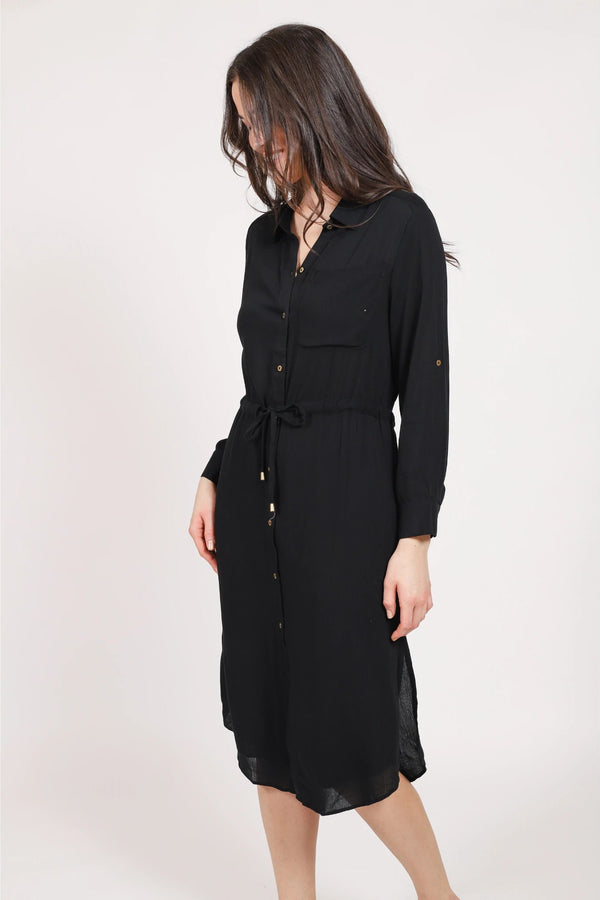 Koy Resort Miami Shirt Dress with Tie