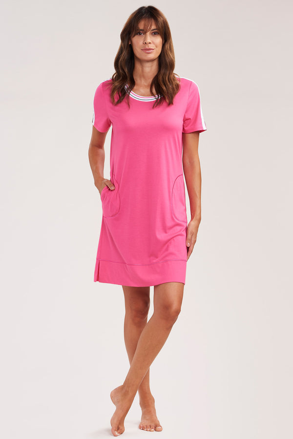 Rosch Pure Nightdress short sleeve opened cuffs