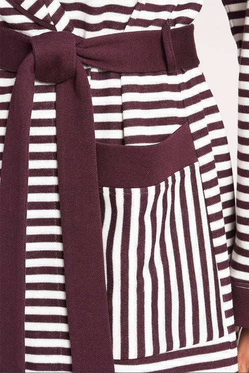 Rosch Smart Casual Robe long sleeve wrap-around pockets