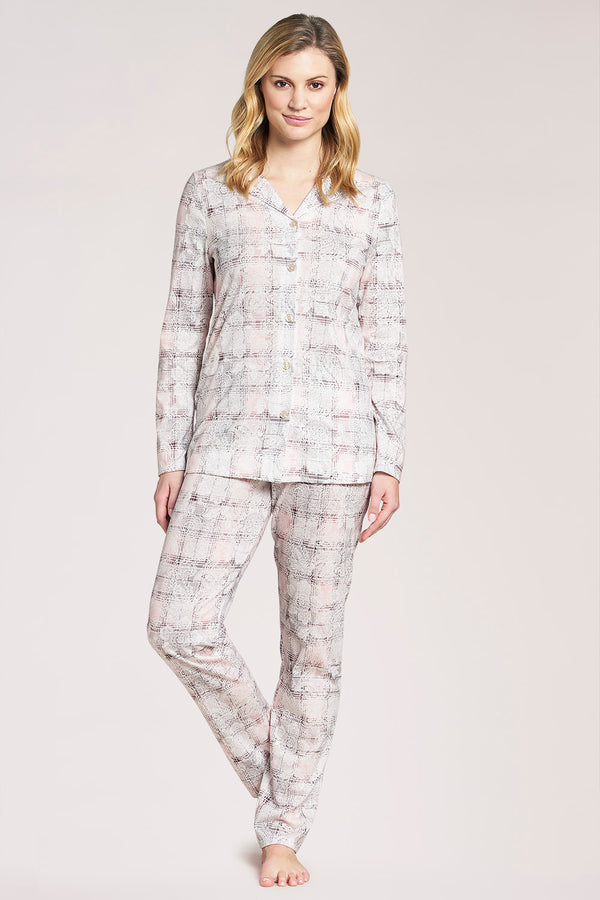 Rosch Smart Casual Pyjamas long sleeve pants long button-throug