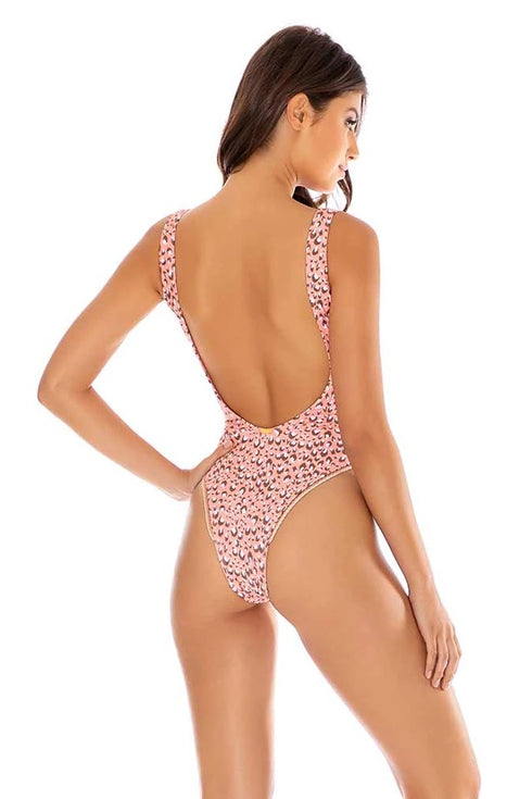 Luli Fama Baby Jungle WEAVED TRIM TANK ONE PIECE BODYSUIT