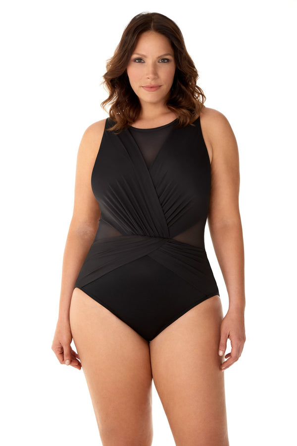 MiracleSuit Illusionists Plus Size Palma One Piece