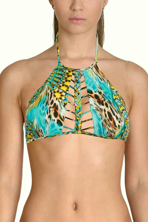 Luli Fama Moon Princess Strings To Braid Halter Top