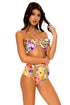 Luli Fama Shocking Florals HIGH LEG BANDED WAIST BOTTOM